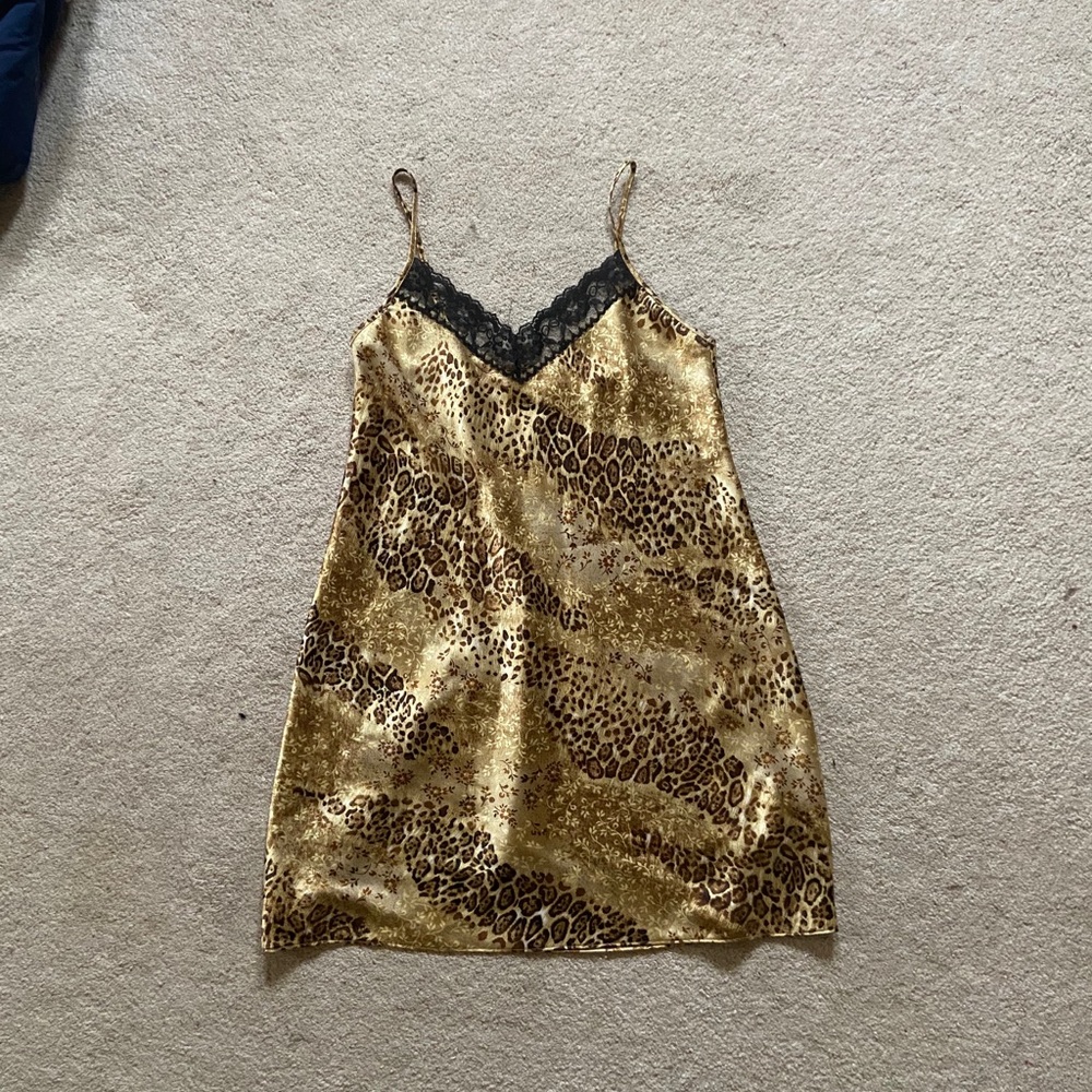 Cheetah Print Slip Dress